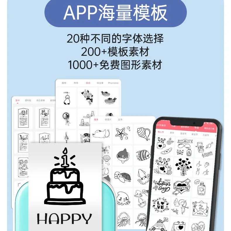 Горячая Распродажа PhomemoT02 2025, мини-принтер этикеток для мобильного телефона, Bluetooth, небольшой домашний термопринтер, принтер для неправильных вопросов