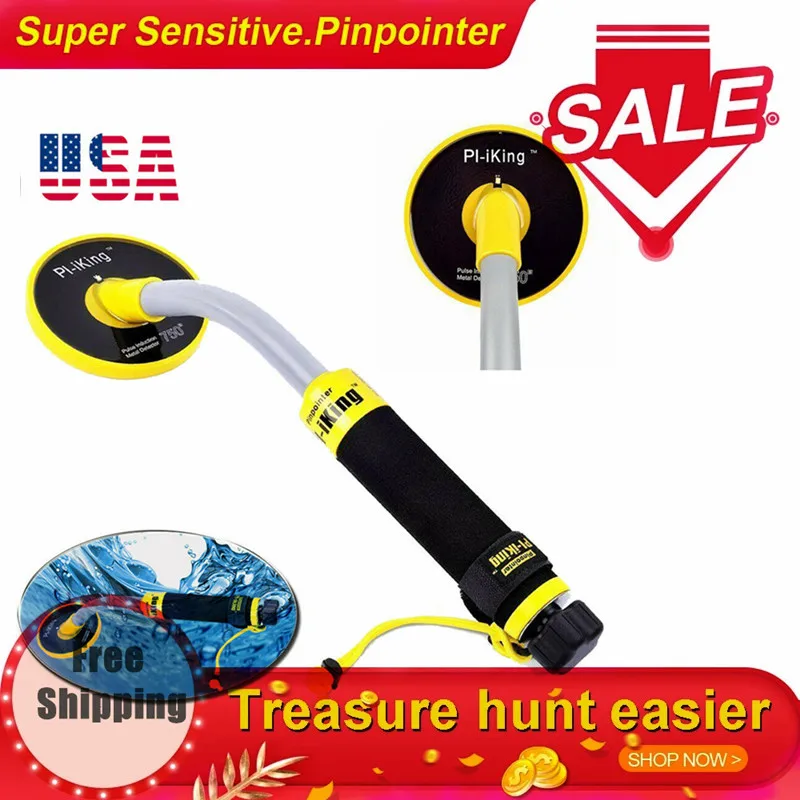 Pi-iking-Detector de Metales 750 totalmente impermeable, 100 pies/30m, buceo subacuático, Ocean Lake, inducción de pulso de alta sensibilidad, de mano