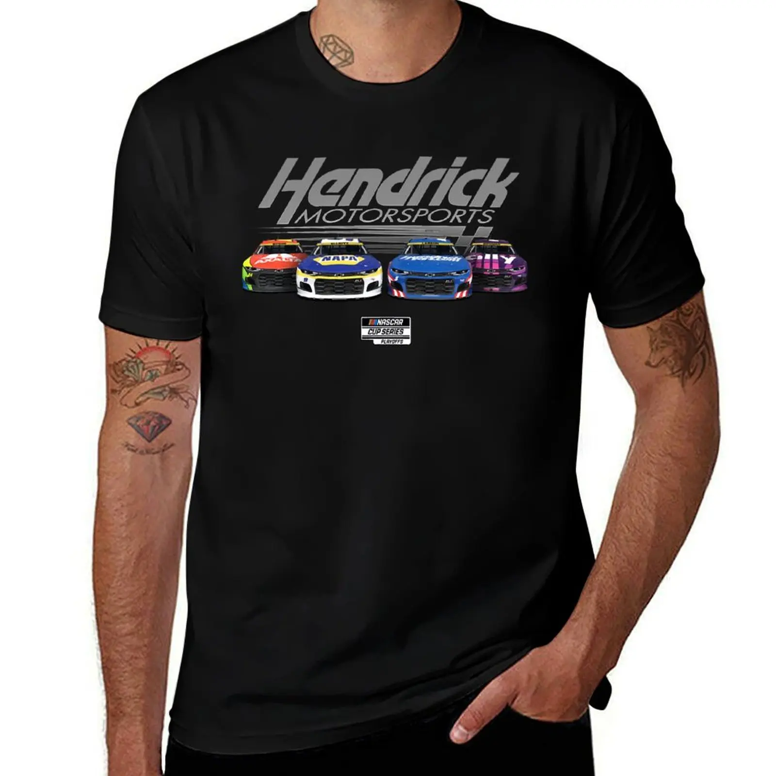 Animal National Automobile Nascar Racing Association Gift Christmas T-Shirt Plus Size Gym Sports T-Shirt