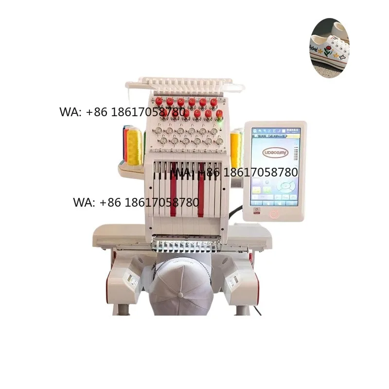 Computerized 2 Head Embroidery Machine Automatic Embroidery Machine 12 Needle Single Head Embroidery Machine