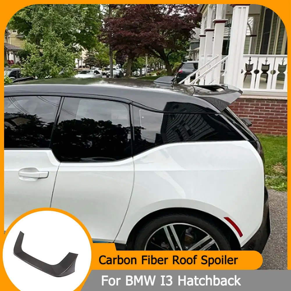 

Rear Roof Spoiler for BMW I3 Hatchback 2014-2020 Real Carbon Fiber Rear Roof Spoiler Wing Lip Boot Lip Wing