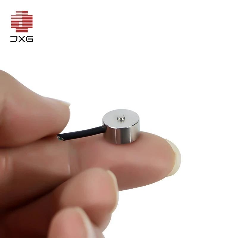 CE Certified High Precision Miniature Button Load Cell - 8-10mm Ultra-Compact Force Sensor | 50-100KG Micro Measurement for Mani