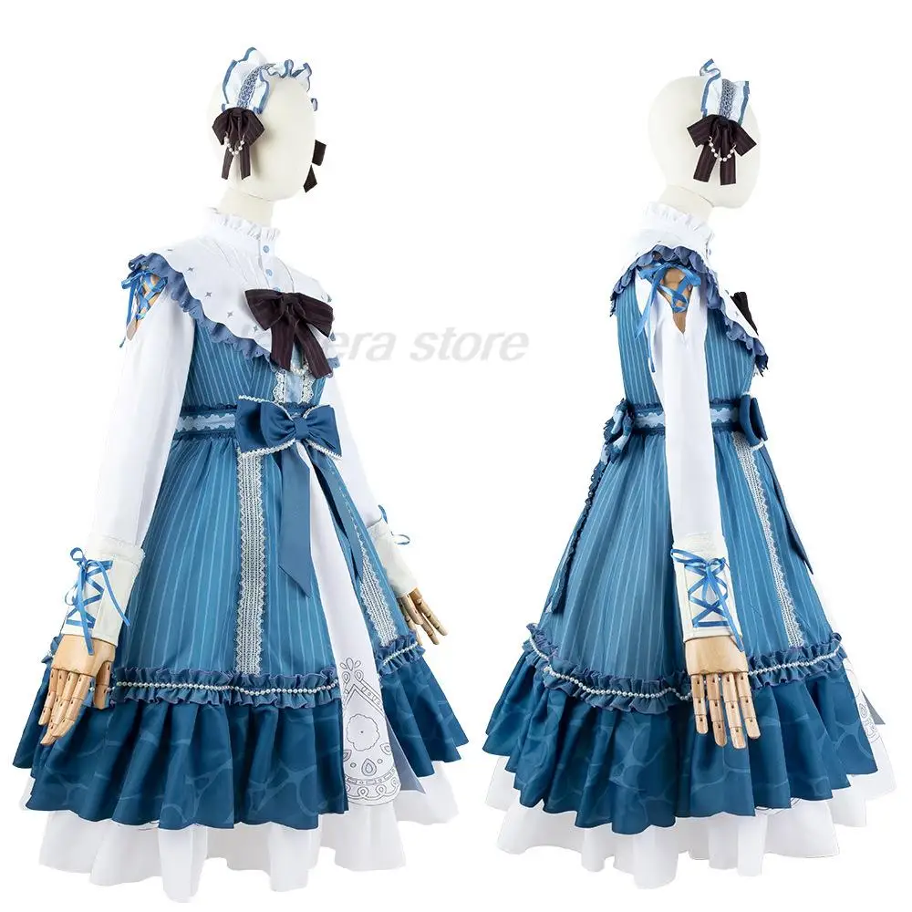 Project Sekai Kleurrijke Podiumvrouwen Kostuum Halloween Kostuums Vrouw Uniform Kleding Cosplay Jurken Akiyama Mizuki Anime Volwassen