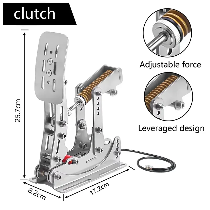 Car Racing Brake Pedal Assembly Clutch Box Accelerator Bike Pedals Pedal Racing Load Cell