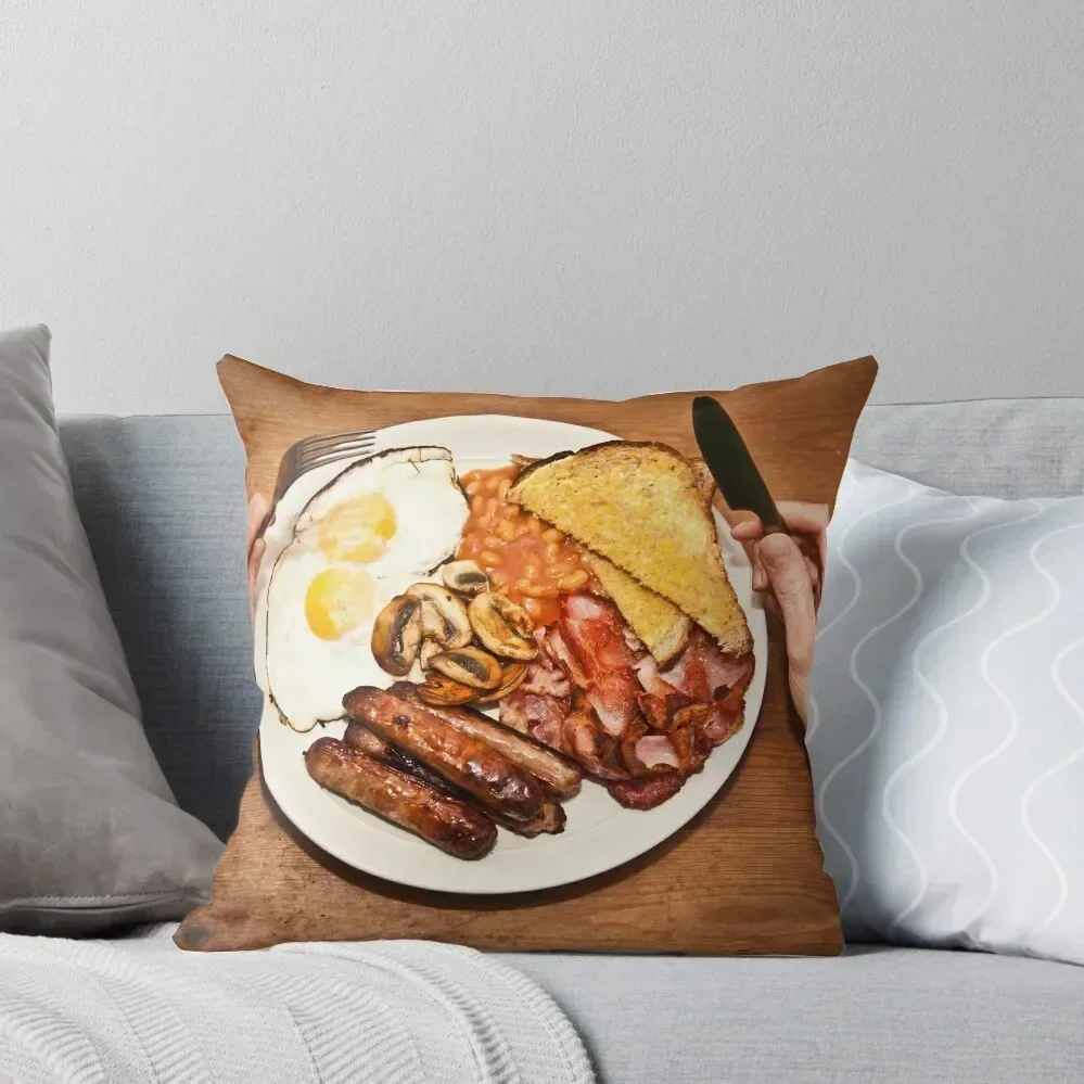 

Full English breakfast Throw Pillow Christmas Pillow Cases Couch Pillows Cusions Cover Sofa Cushions Covers pillow