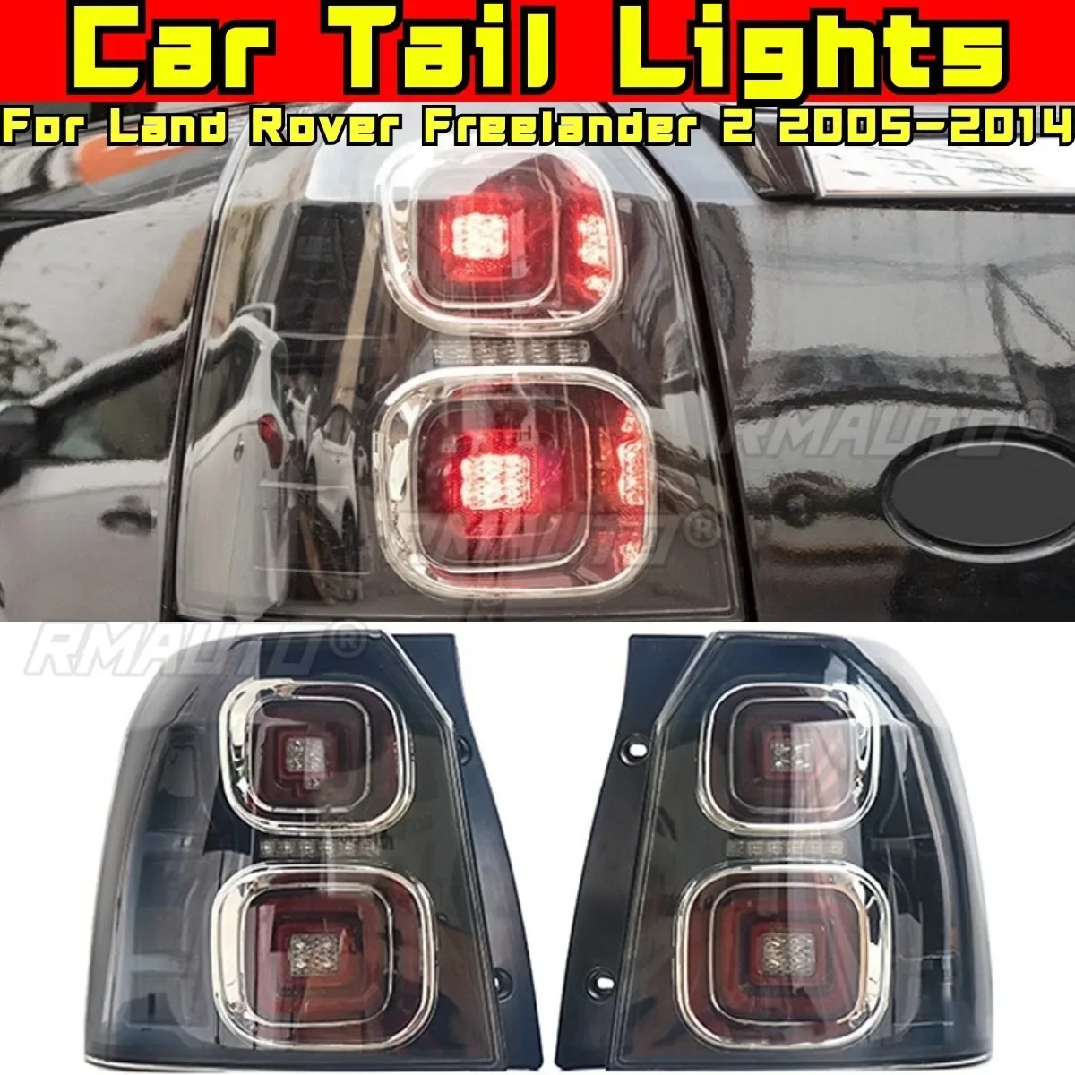 Car Tail Lights Outer LED Tail Light Assembly Rear Brake Lamp Body Kit For Freelander 2 2005-2014 Car Accessories