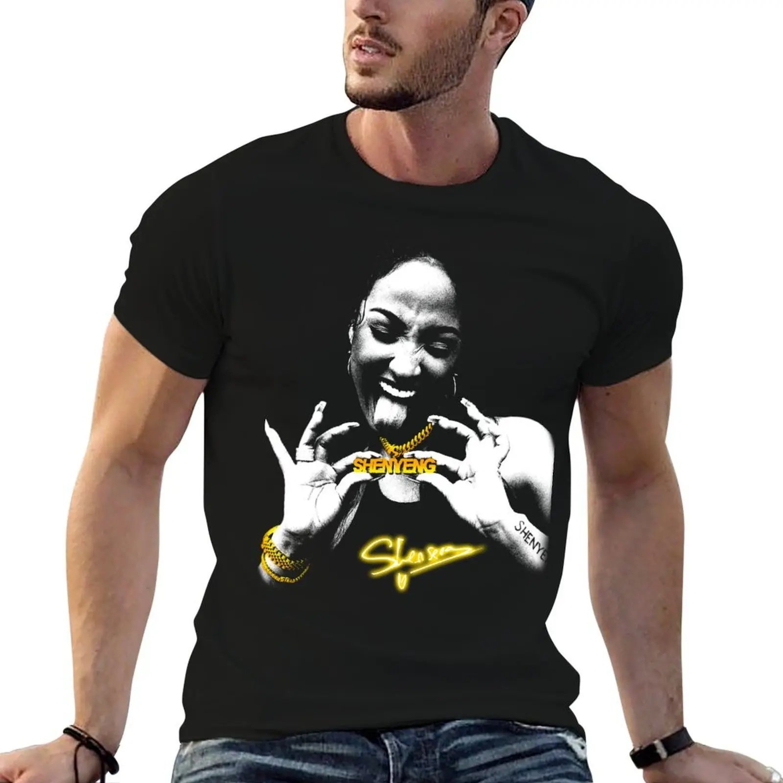

Shenyeng Silhouette T-Shirt t shirts for man cotton printed t shirts for man T-Shirt