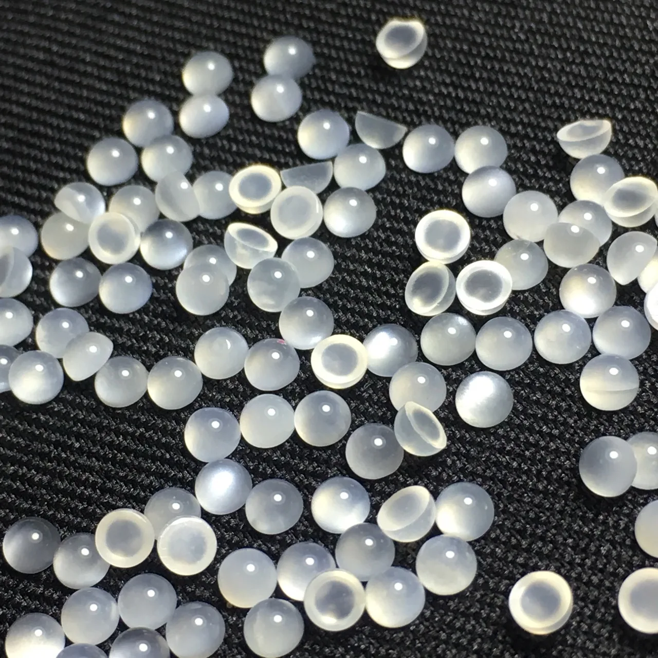 

Камень «кошачий глаз» 3 мм 4 мм 5 мм Натуральный белый лунный камень Круглая плоская огранка Драгоценный камень