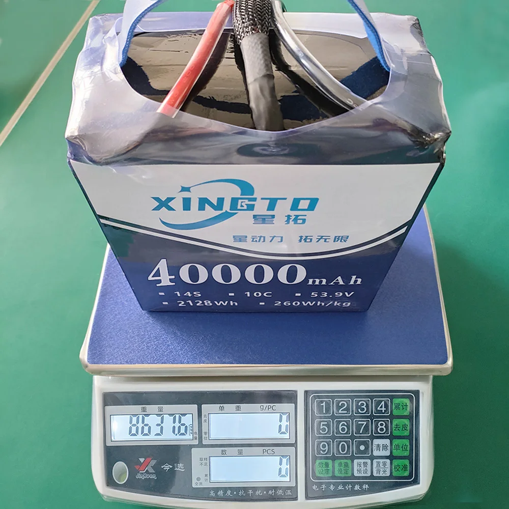 Wholesale High Energy Density Solid State Customized Lipo Lion Battery Pack 14S 40000mAh 53.9V For Drone