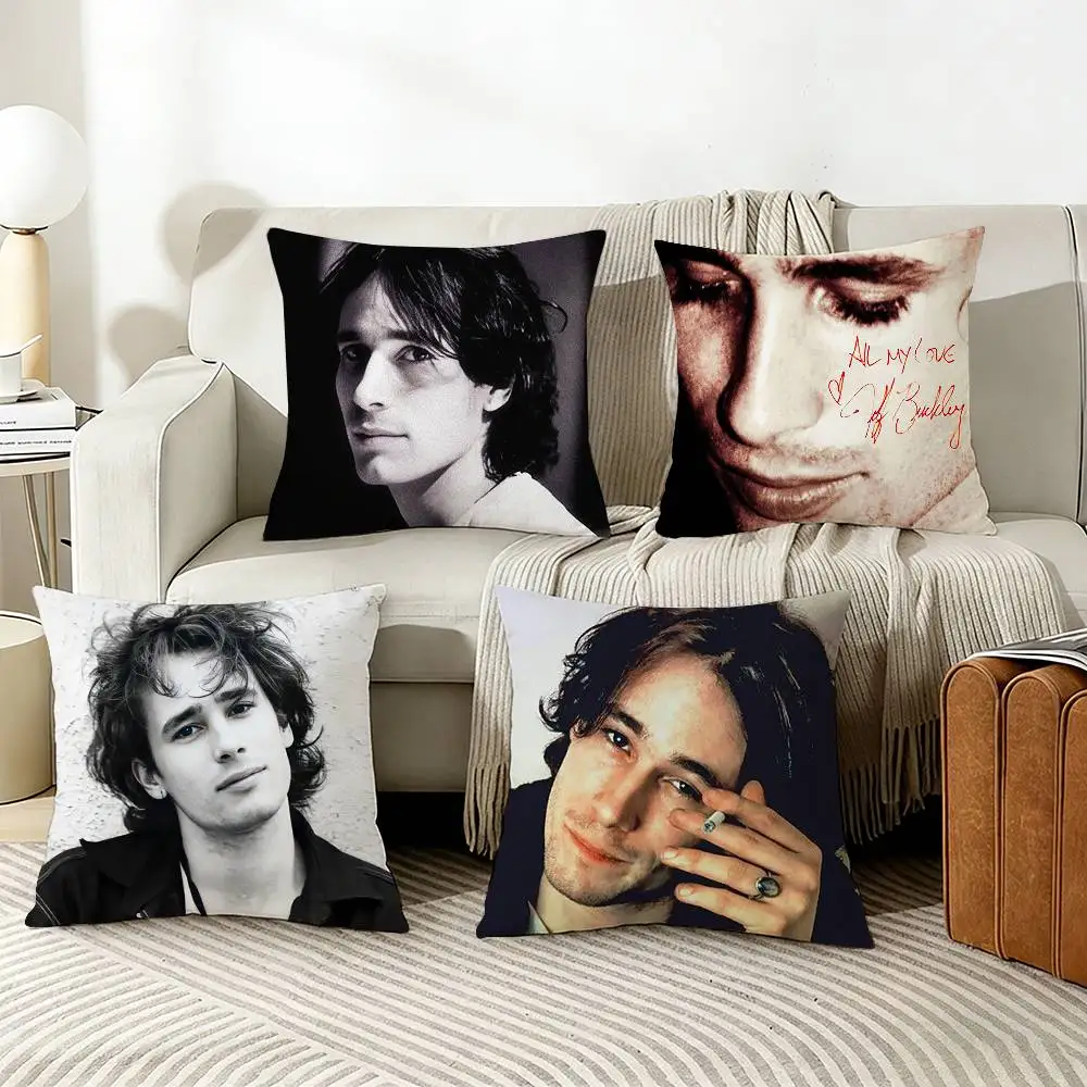 

J-Jeff B-Buckley Pillow Case Living Room Sofa Cushion Cover Suitable For Home Bedroom Room Decoration