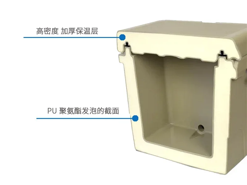 65L Plastic Rotomolded Cooler Insulated Dry Ice Storage Boxes