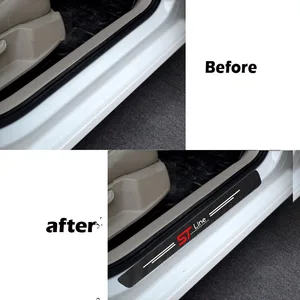 Etiket için koruma eşiği kapı araba Ford Fiesta Mondeo fusion escape kenar Ecosport odak ranger Ghia MK2 MK3 KUGA 4 adet Kapı fiesta'daki en iyi 10 satış-no. 7