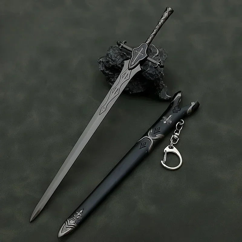 22Cm Lot/Verblijf Nacht Wapen Siegfried Balmunk Dargon Slayer Sabel Anime Metalen Katana Wapen Model Geschenken Perifeer Jongens Speelgoed