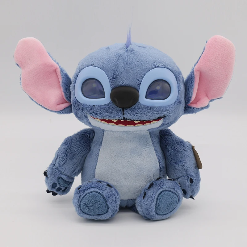 

Disney Stitch Emotional Interaction Doll Lcd Animated Eyes 50+Sounds Efffectsi Touch Speaking Personalized Toys Surprise Gifts