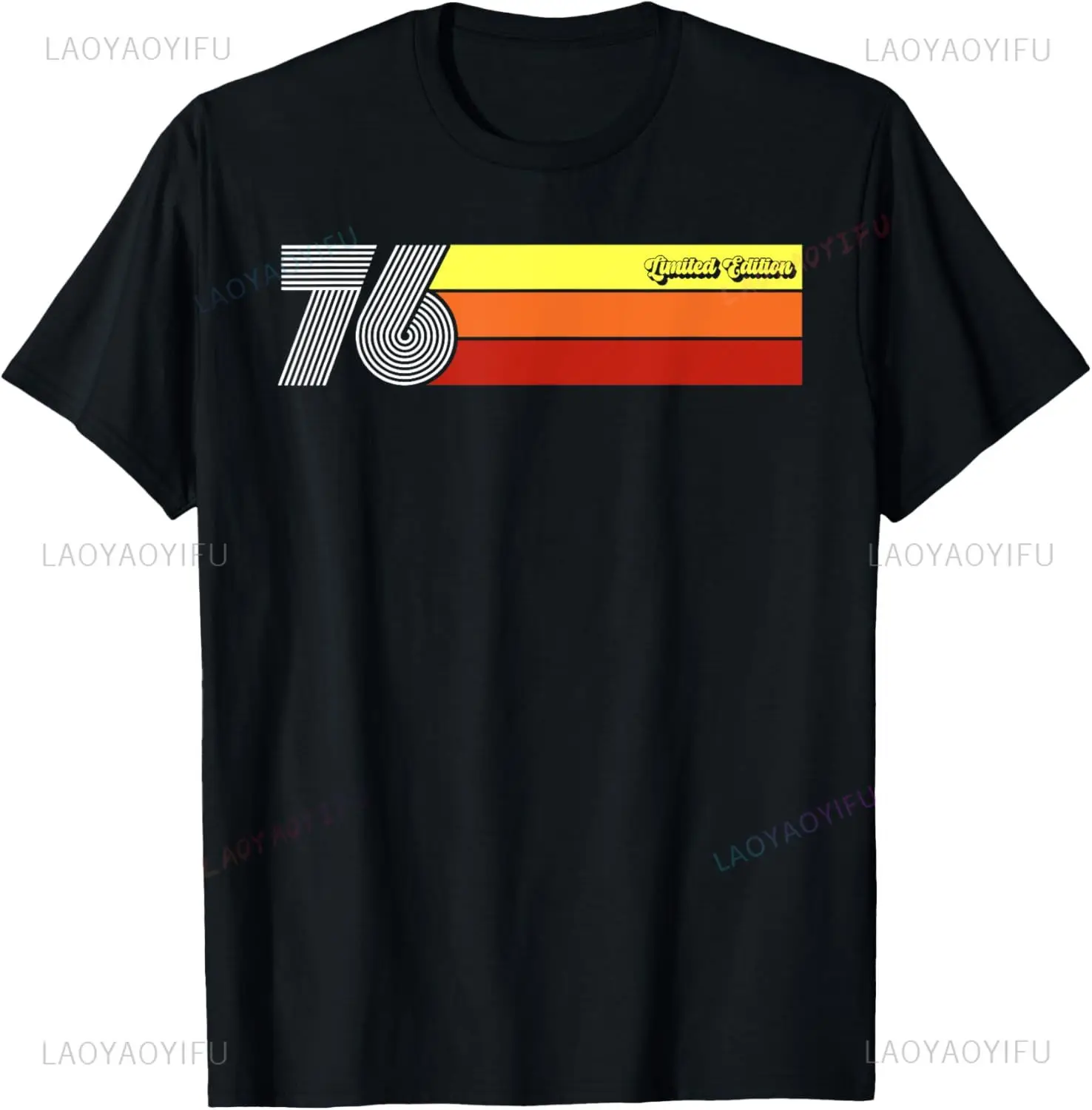 1976 Vintage Birthday Retro Limited Edition Men Woman Gift T-Shirt Custom Printed Print on Demand Vintage Clothes