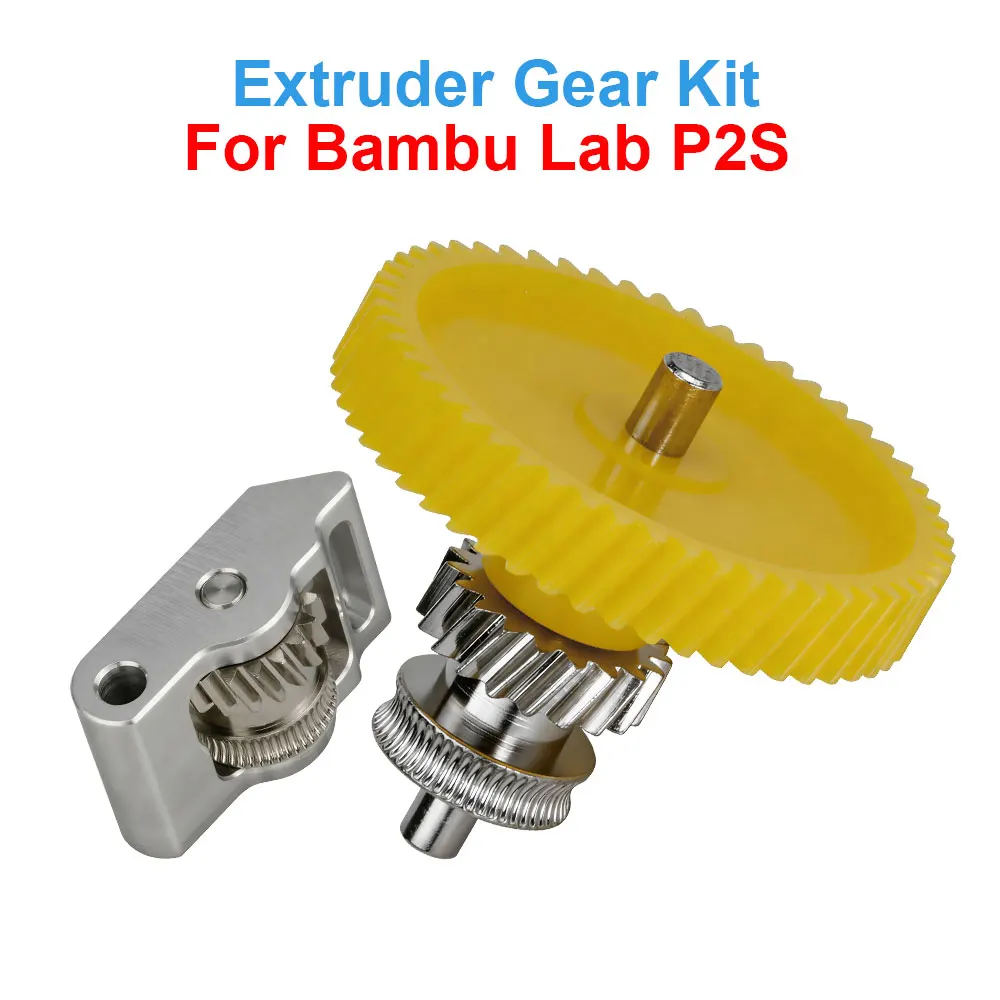 Extruder-Zahnradsatz für Bambu Lab P2S, integriertes vernickeltes gehärtetes Stahlgetriebe für Bambulab P2S 3D-Drucker Ersatzteile – Detail 7