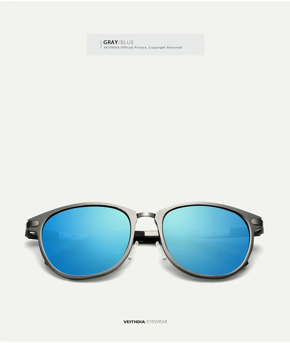 VEITHDIA Sonnenbrille Aluminium Magnesium Brillen Polarisierte Linse Vintage Brillen Männlich Fahren Sonnenbrille Für Männer/Frauen VT6680 – Detail 16