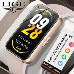 LIGE Fashion Women Men Smart Watch IP68 Waterproof Personalized Watch Face Sports Fitness Heart Rate Health Monitor Smartwatch