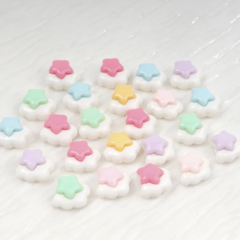30/300pcs Mini Star Cloud Resin Craft Patch Flatback DIY for Children Handmade Materials Material Scrapbooking Cup Jewellery