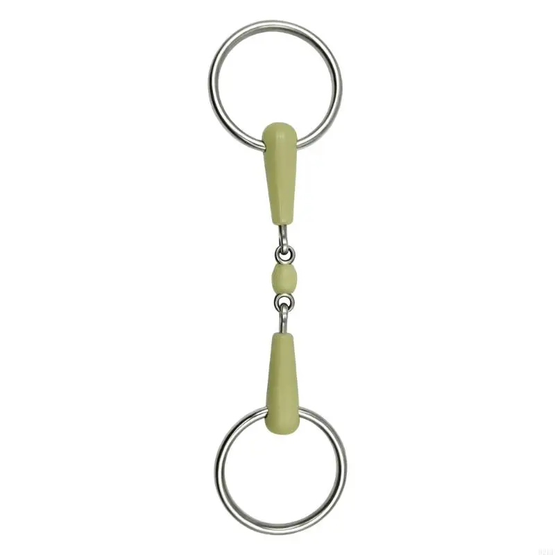  Stainless Steel Loose Rings Horse Mouth Bit With Fruit Flavor For Long Rides