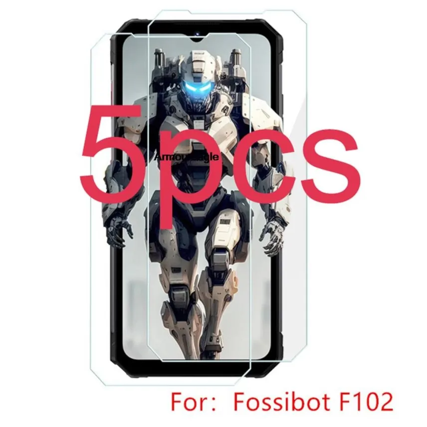 5pcs tempered glass guard on for fossibot f102  6.58