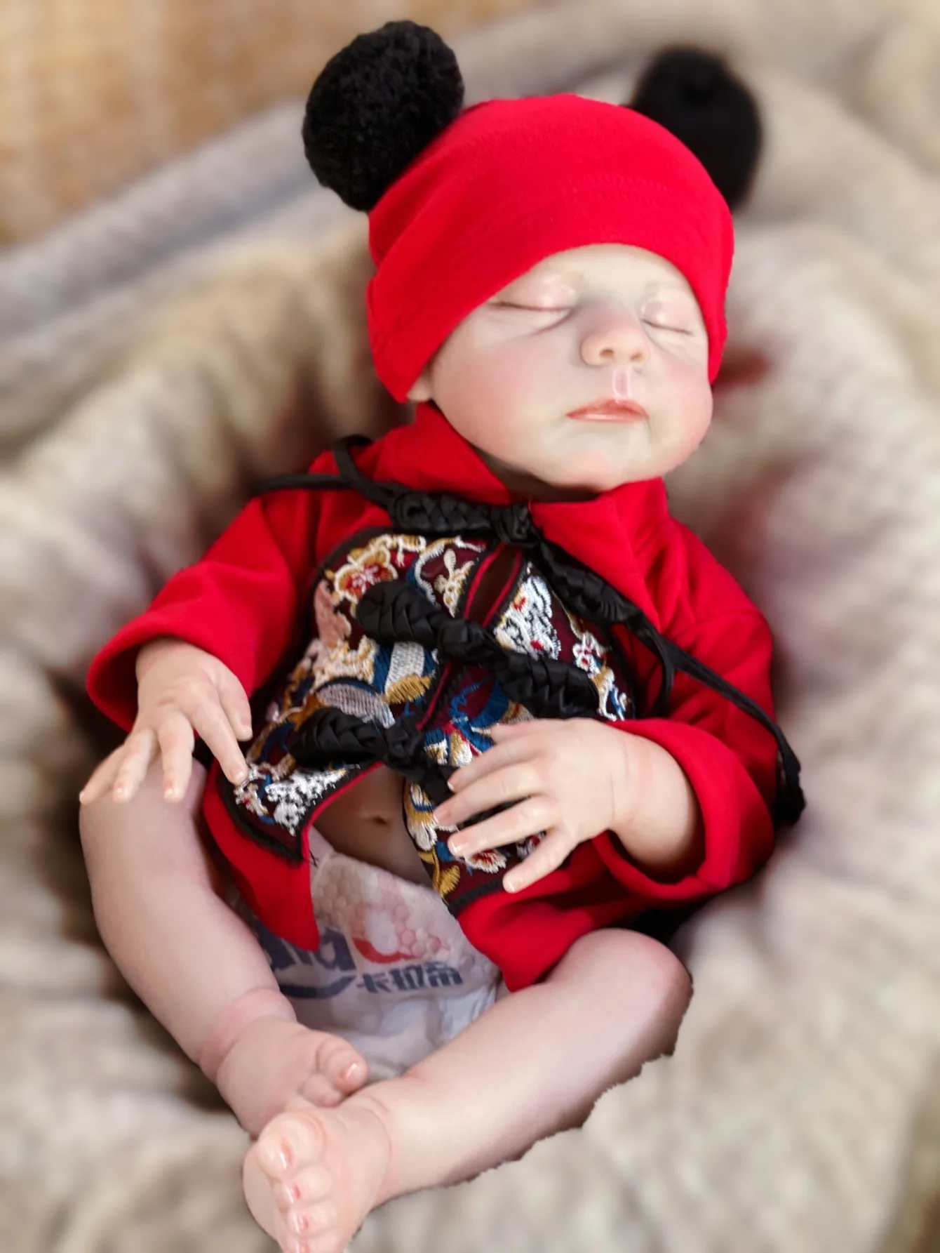 19 Inch 48 Cm Eric Bebe Reborn Doll Handmade Lifelike 3D Painted Skin Bebe Newborn Girl For Chhildren Birthday Gifts