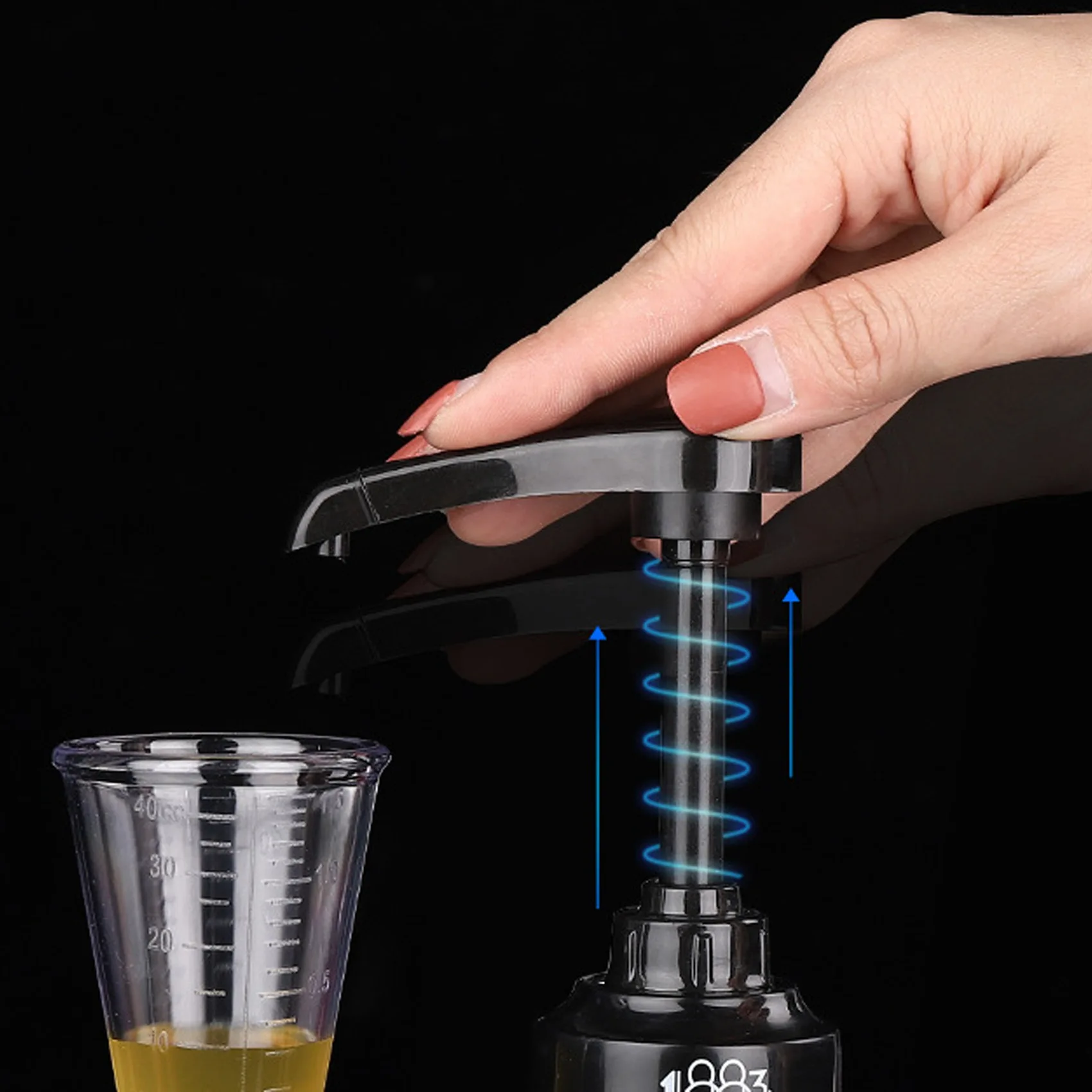 4Pack Black 8Ml Syrup Pumps Dispenser Pump Great for Monin Coffee Syrups Snow Cones Flavorings & More