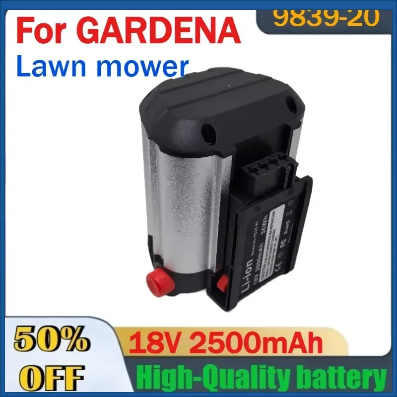 18V 2500mAh 9839-20 Li-Ion Battery for GARDENA THS Li-18/42,Blower AccuJet Li-18,ComfortCut Li-18/60 Lawn Mower Batteries
