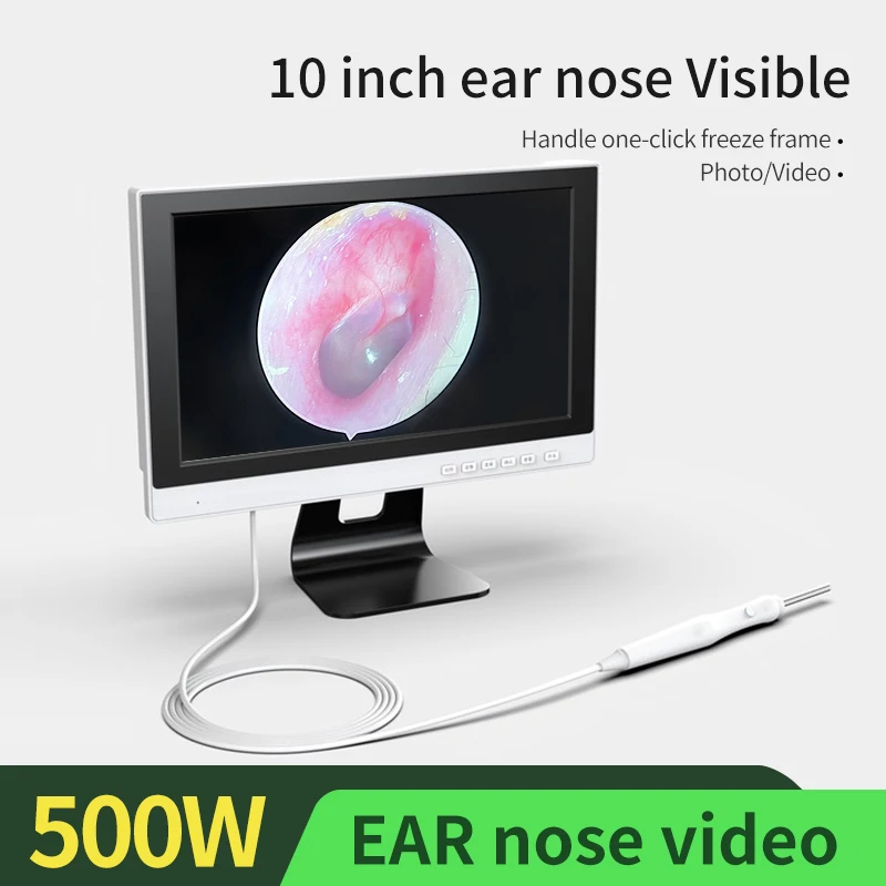 

HD Visual ENT Endoscope Camera 3.93.2mm Diameter 10 inch screen cryogenic lens for most ear canal 5 megapixel ear canal detector