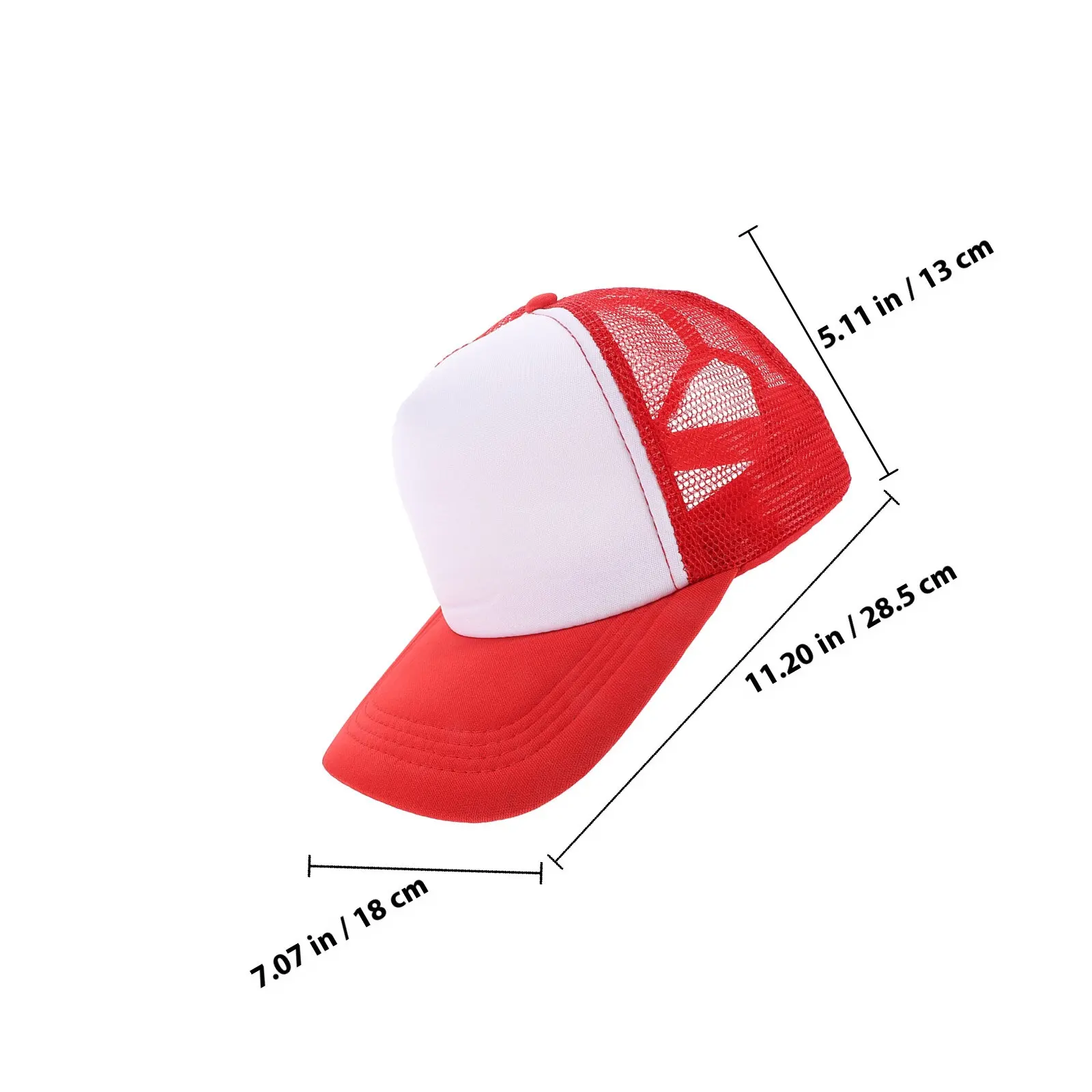 10Pcs Blank Baseball Caps Mesh DIY Sublimation Hat for Custom Design Breathable Washable Casual Streetwear Gift Idea