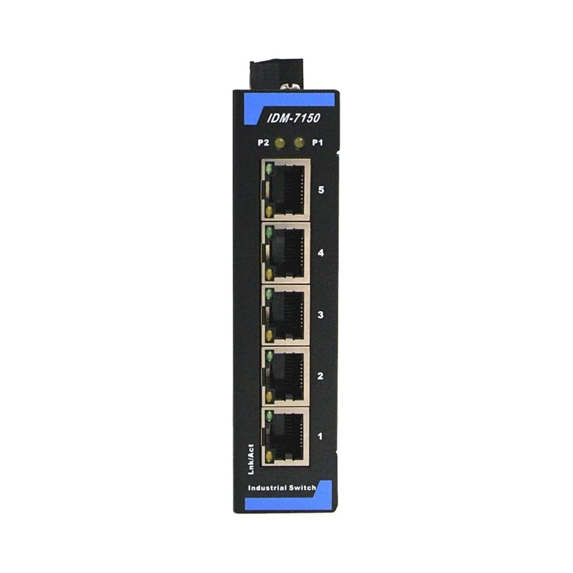 Industrial Grade Ethernet Switch 5 Port 8 Port Industrial Switch 12V24V Guide Switch IDM-7180 IDM-7150