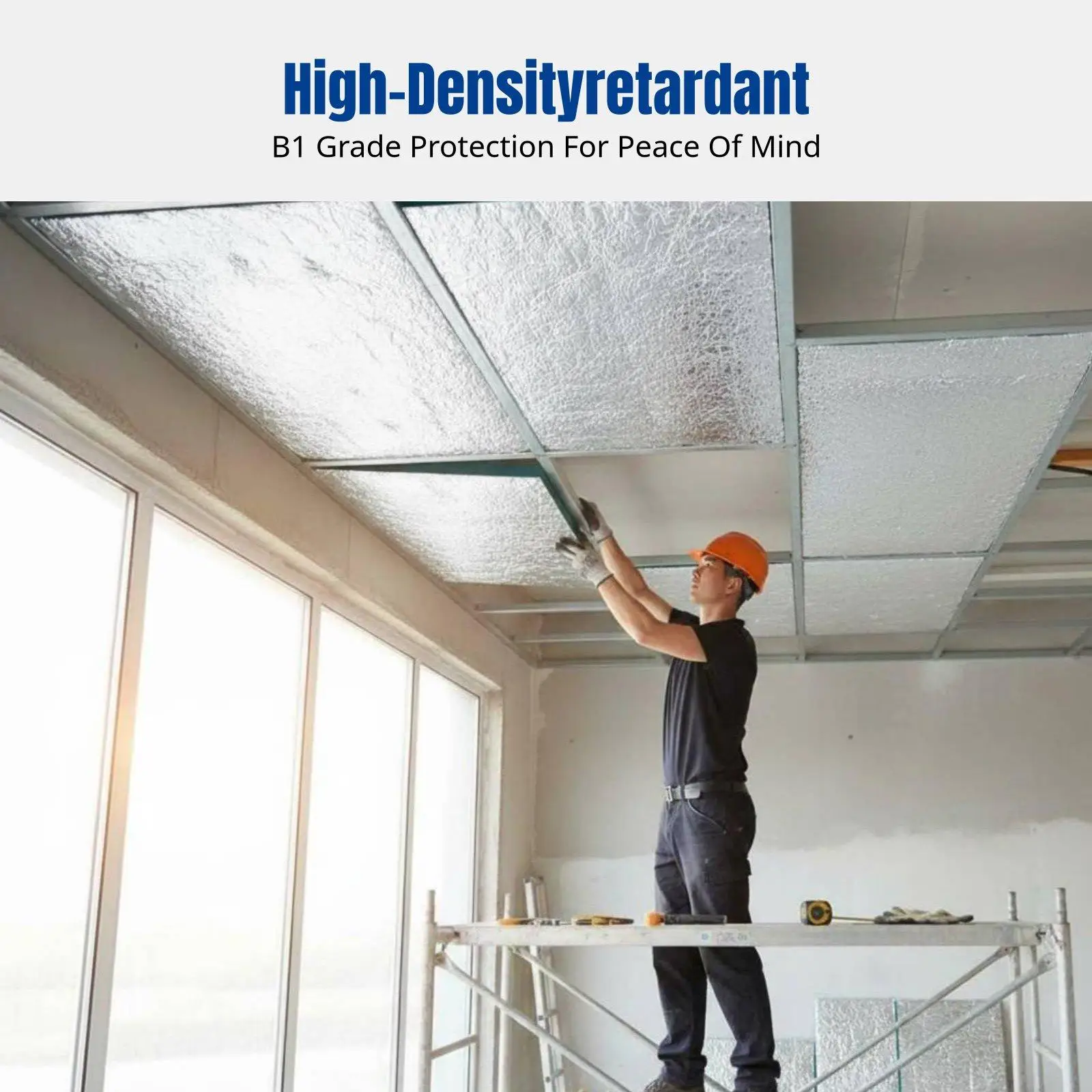 Aluminum Foil Insulation Roll Heat Blocking Fire Retardant Roof Barrier for Sunroom Ceiling Wall Cold Storage Energy Saving