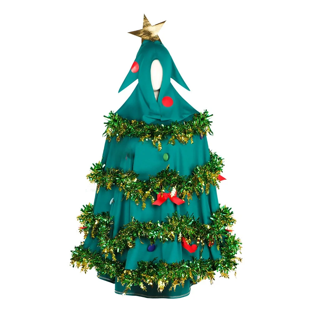 Cisas Tree Cosplay Traje Robe com capuz Desempenho de palco loween Roupa étnica feminina Coleção de inverno 7% - 80%...