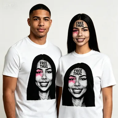Women T-Shirt Mariah The Scientist Free Thug Rapper Star Fashion Cotton Tee Shirt Short Sleeve T Shirts Round Collar Clothes