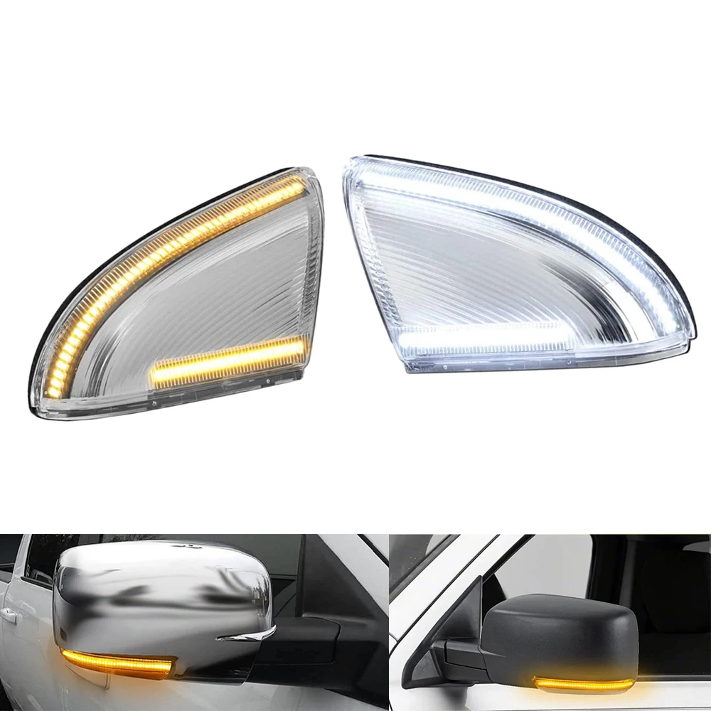 

2pcs Side Mirror Turn Signal Light For Dodge Ram 1500 2009-2018 1500 Classic 2019-2022 2500 3500 2010-2018 68064949AA 68064948AA