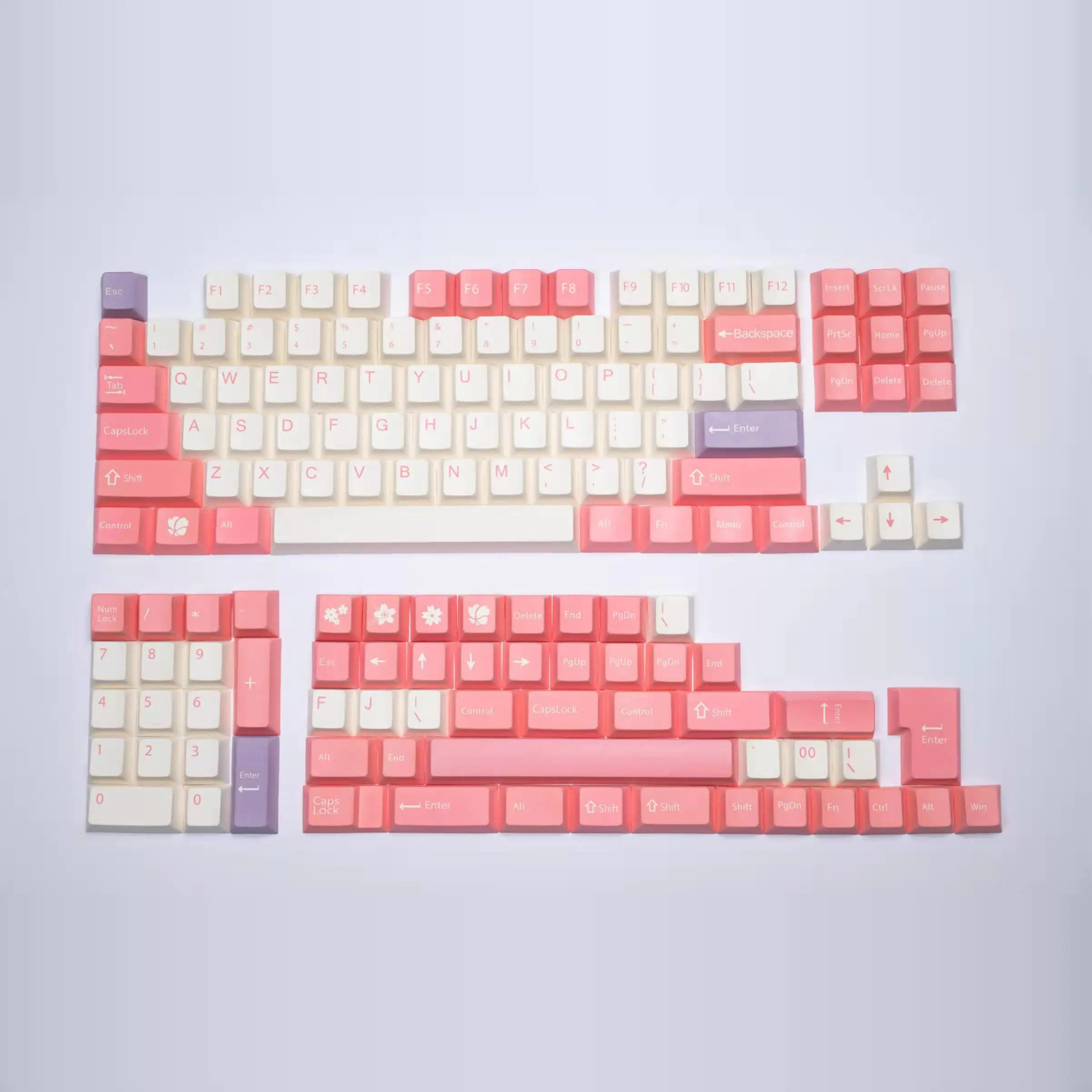 

Keycap 1.75shift card key, original height, Dai white keycap, five-sided hot sublimation