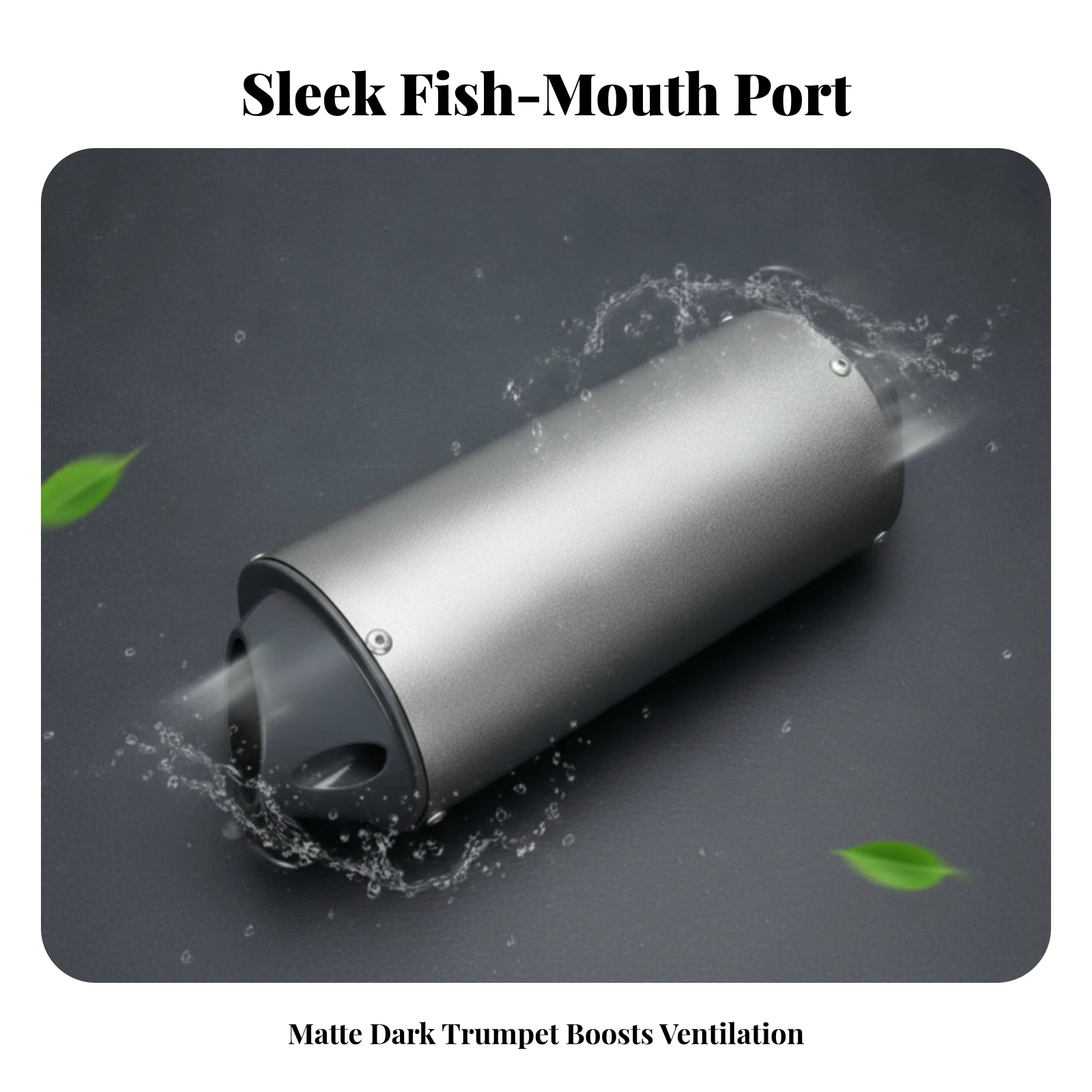 Offroad Motorrad Auspuffrohr Lightweight Fishtail Exhaust Tip Universal Fit ATV Pipe Easy Installation for 50cc 110cc 125cc