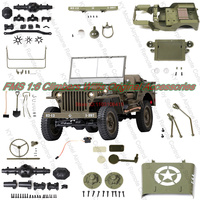 Fms 1:6 Climbers Willis Original Accessories Front Rear Axle Servos Hood Car Shell Body Front Collision Avoidance Steering Wheel