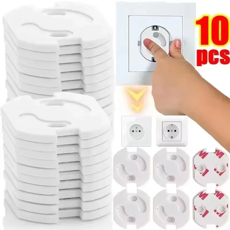 

10pcs Electrical Outlet Protection Baby Child Power Socket Safety Guard Anti Electric Shock Plugs Protector Rotate Covers
