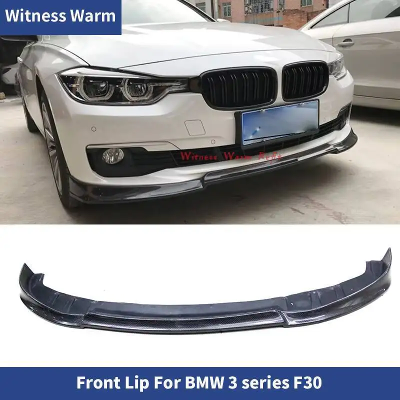 Couvercle de pare-chocs avant en fibre de carbone Frp, BMW F30, Série 3, 2012-2018, 320, 338, 335, Uniquement pour berline, Version standard