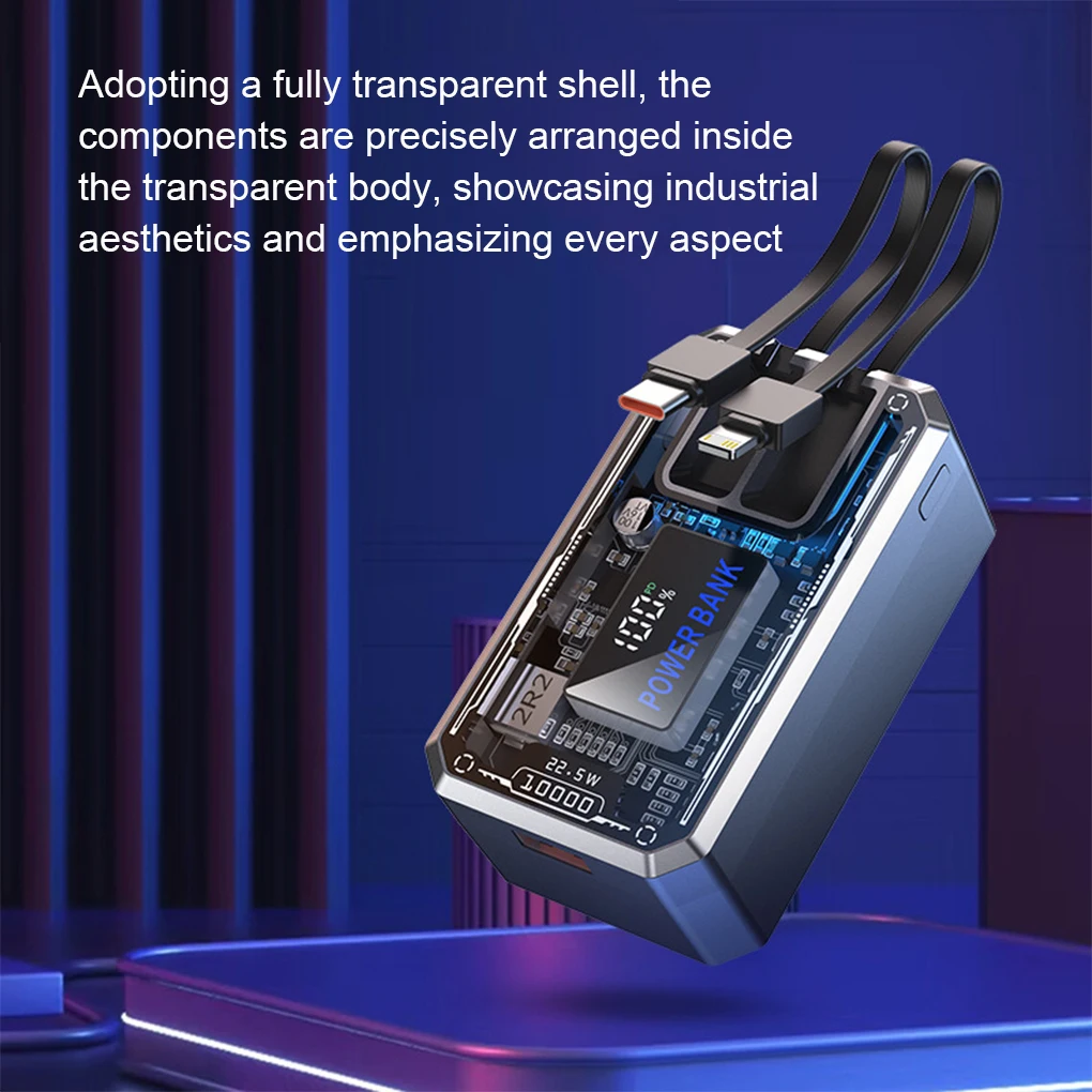 DIY Battery Charger Box Visual Chip And 3-port Simultaneous Charging Charging Simultaneously 20000mAh