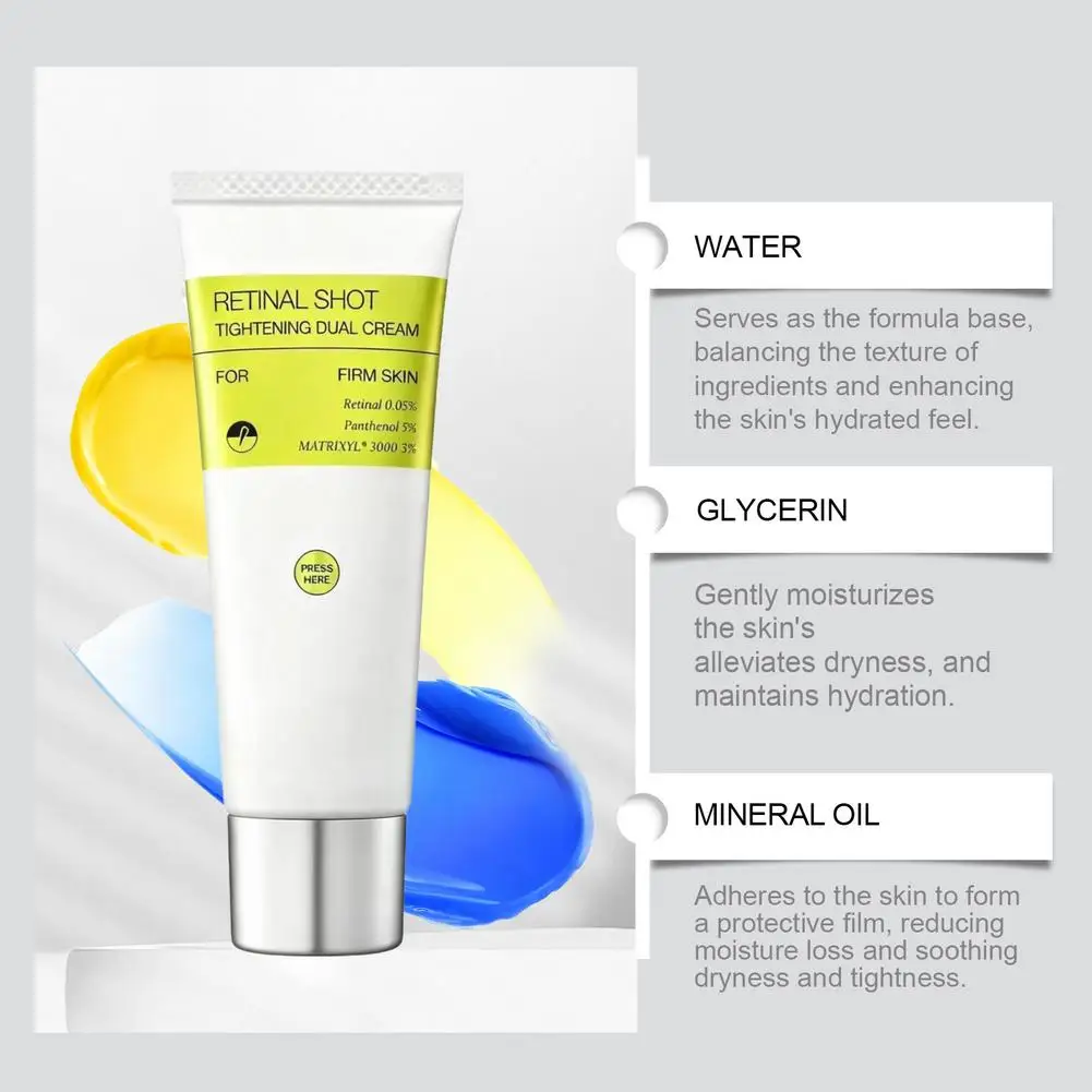 Retinal Shot Tightening Serum/Booster/Face Fift Cream Deep Hydration Moisturizating Firm Skin Reduces Fine Lines Minimizes Pores