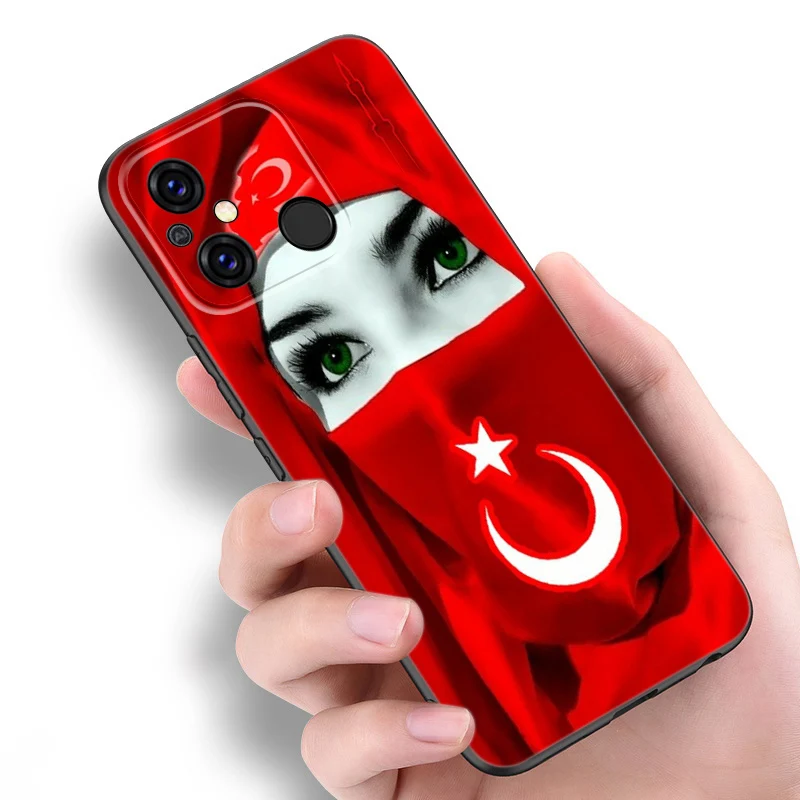 Turkey Turkish Flag Black Silicone Phone Case For Redmi 10 Prime A1 A2 Plus K30 K40 Gaming K60 Pro 9 9A 9C 9T 10A 10C 12 12C 13C image 6