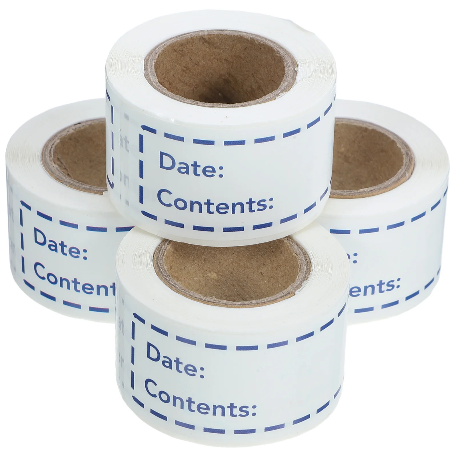 4 لفات من ملصقات الملصقات الغذائية، ملصقات الفريزر القابلة للإزالة للتخزين، لاصقة محمولة قابلة للكتابة، ملصقات وضع العلامات على زجاجة المطبخ #5