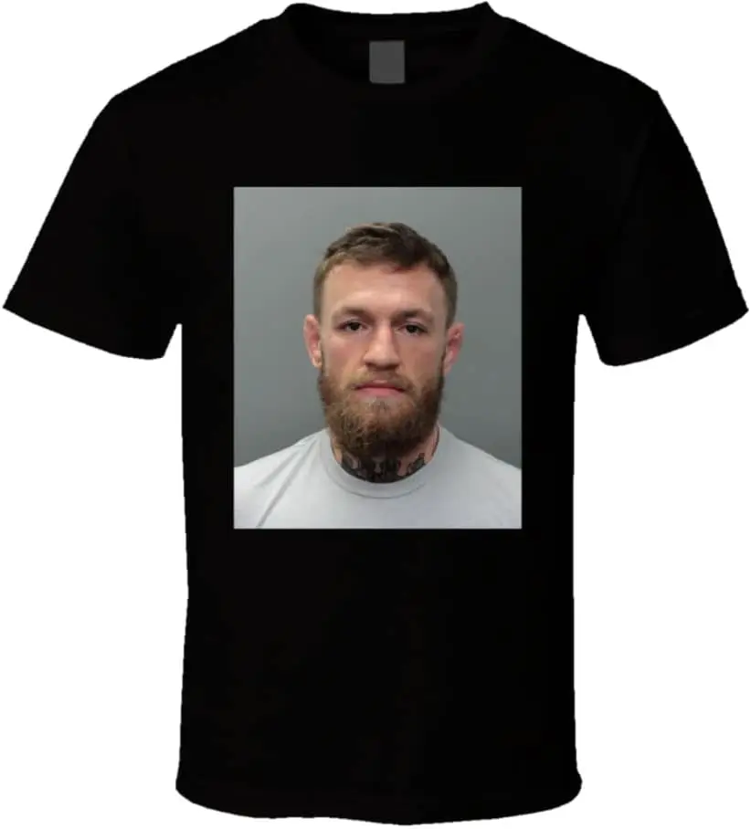 Conor McGregor Mugshot MMA Fighter Fan T Shirt