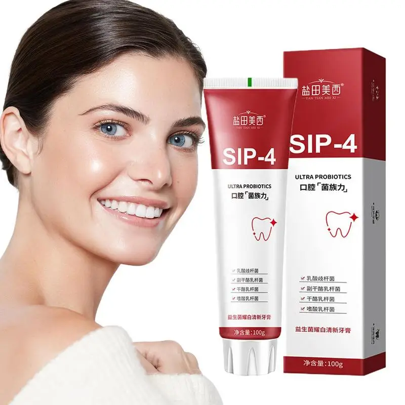 Probiotic Toothpaste Brightening & Stain Removing Sp-4 Toothpaste Freshen Breath Teeth Whiten Toothpaste For Teeth Stain Removal