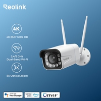 Reolink 8MP WiFi Security Camera 5X Optical Zoom AI Human Detect 2.4/5GHz Color Night Vision IP67 Waterproof Outdoor Camera