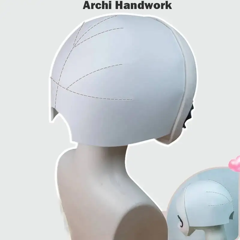 Archi Handwork DIY Furry Fursona EVA Material de Cráneo de EVA para la Parte Trasera de la Cabeza, Hecho a Mano, para Fursuit y Cosplay