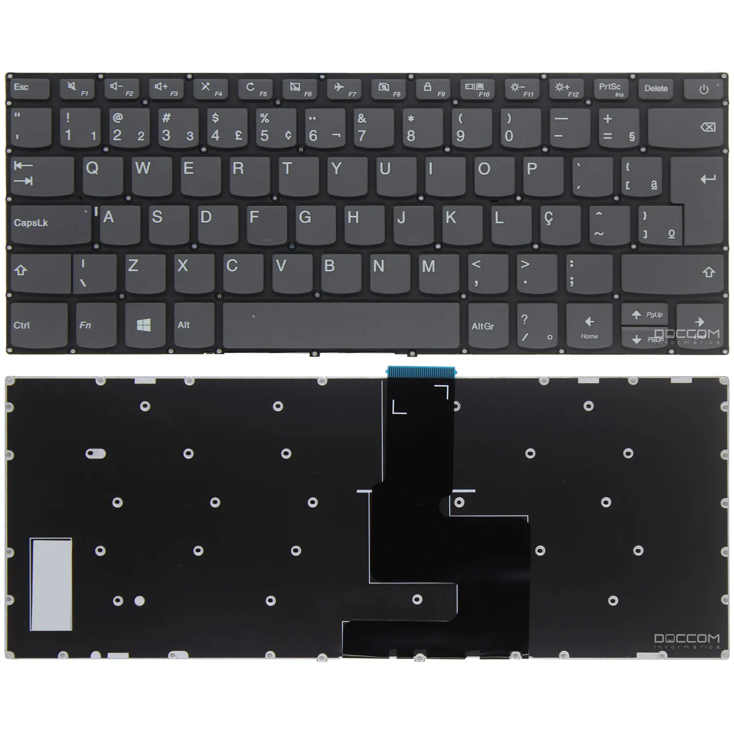 Teclado Compatível Notebook Lenovo Ideapad 320-14ikb 320-14isk 330r-14ikb 520s-14ikb 520s-15ikb 320s-15abr 320s-15ikb S145-14ast