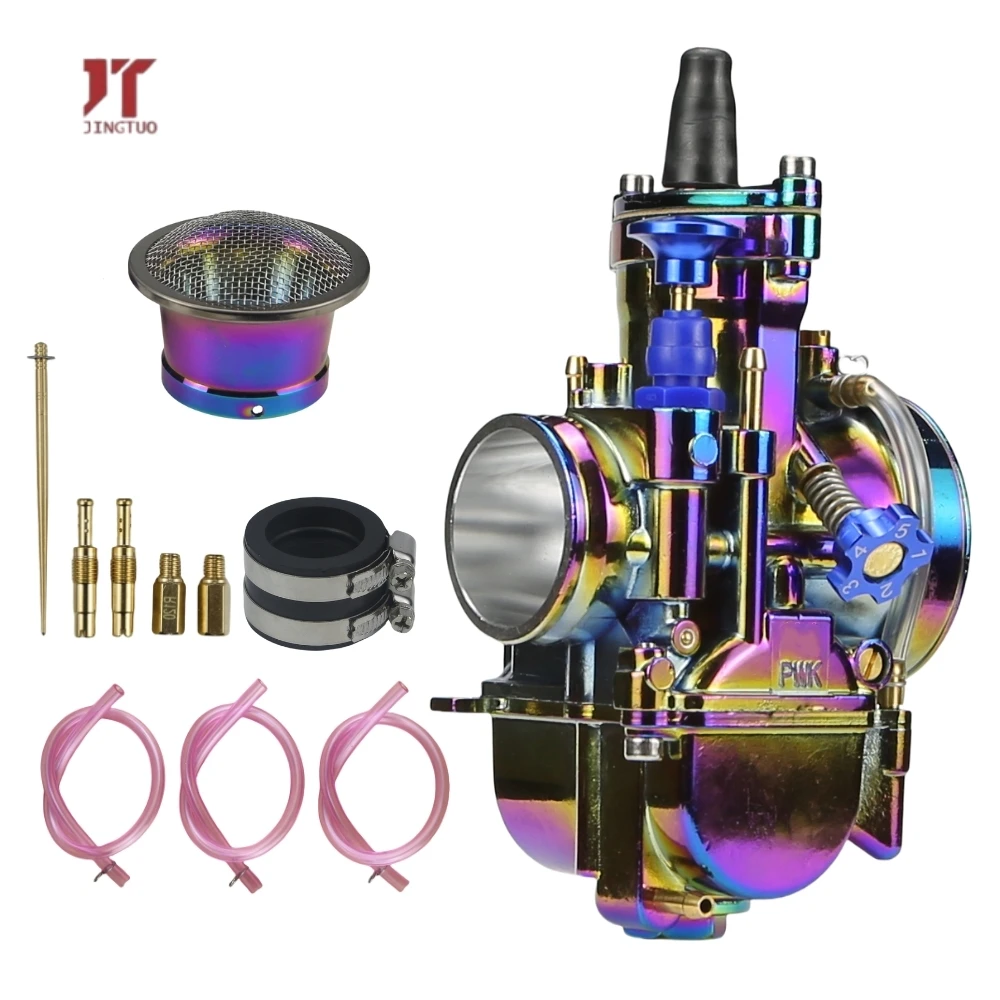 Color PWK 21 24 26 28 30 32 34mm ATV UTV Hon Da Mi Kuni Ya Maha Kei Hin Racing Motorcycle Carburetor With Intake Ait Filter Jets